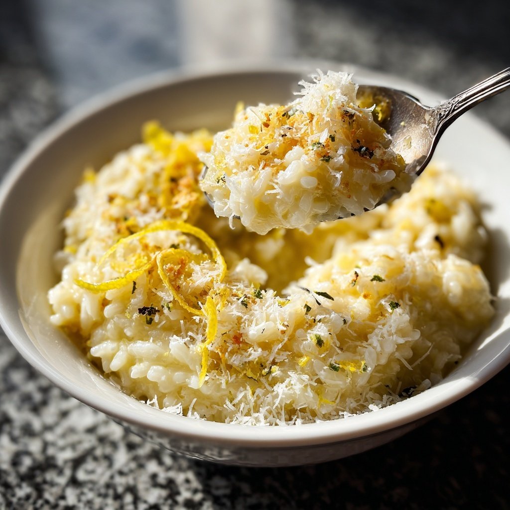 Risotto mit Zitrone und Parmesan