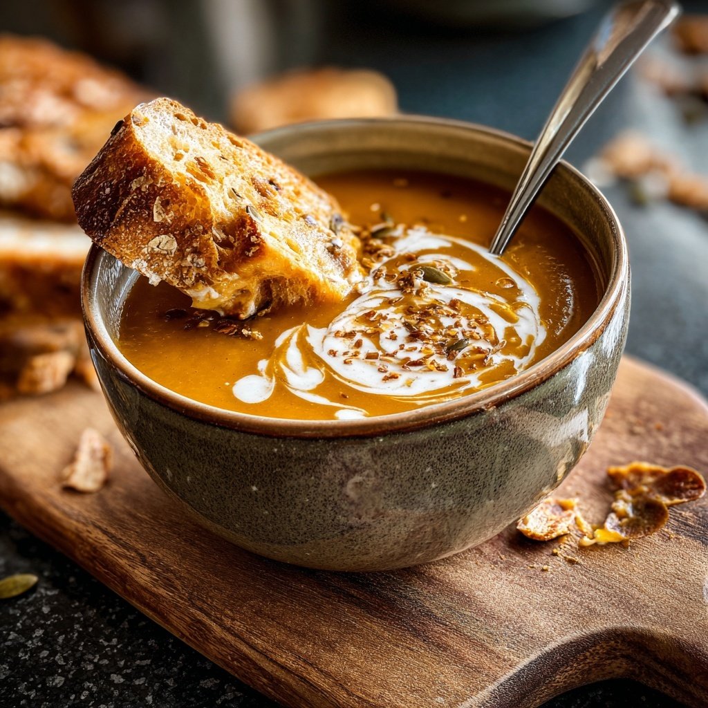 Blumenkohlsuppe mit Muskat und Sahne