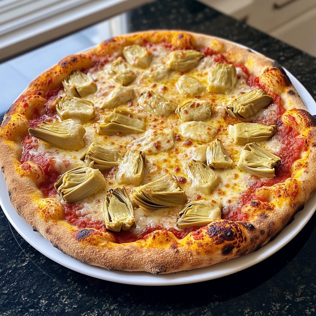 Pizza mit Artischocken