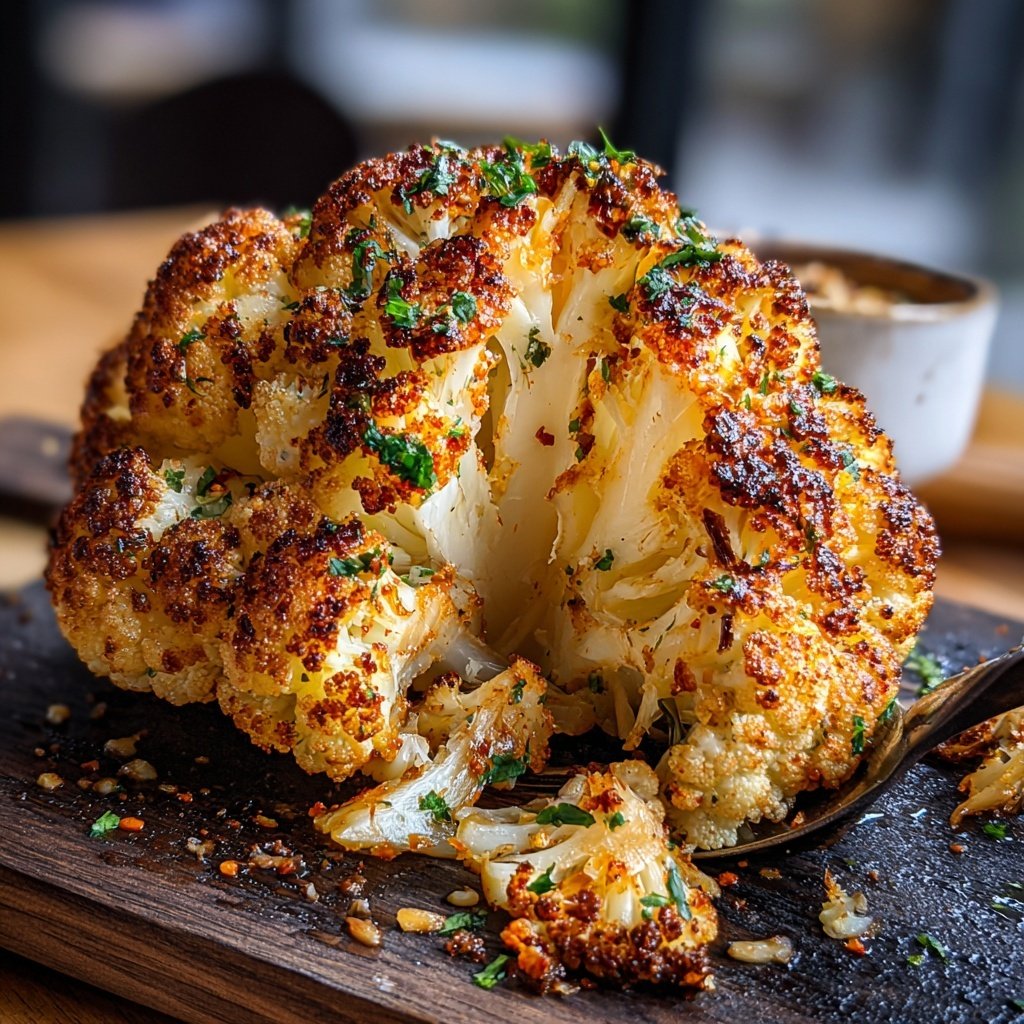 Blumenkohl aus dem Ofen mit Paprika