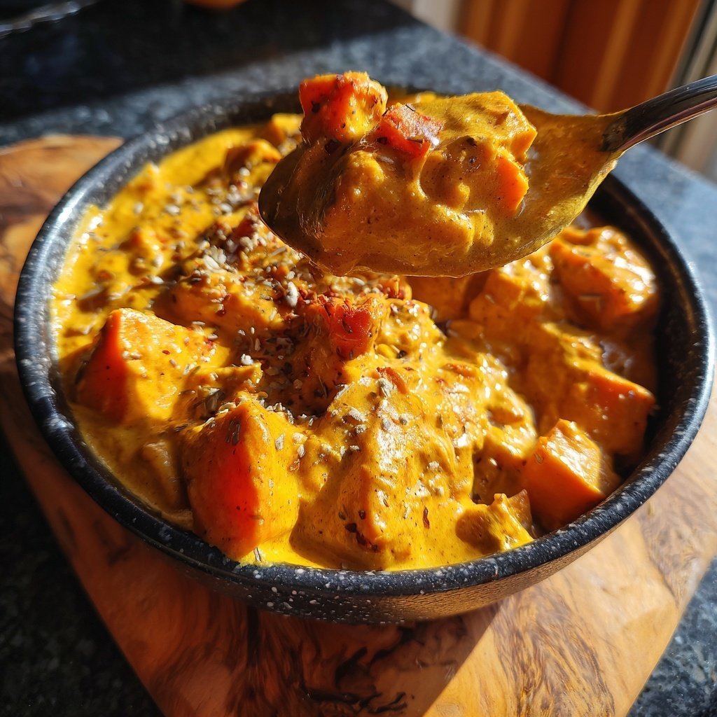 Erdnusscurry mit Süßkartoffeln