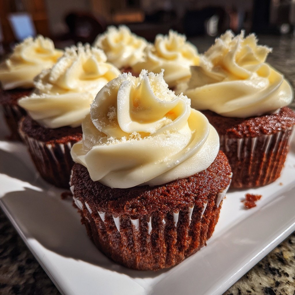 Red-Velvet-Cupcakes zum Valentinstag