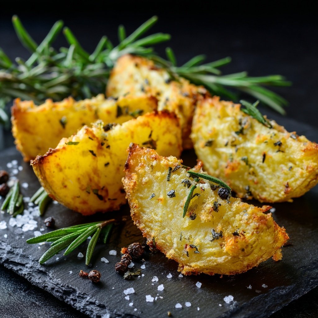 Süßkartoffel Spalten Mit Rosmarin